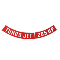 Air Cleaner Decal Turbo Jet 265 HP