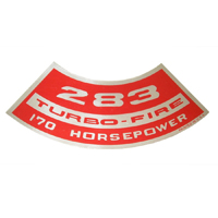 283 Turbo-Fire 170 HP Small Block Air Cleaner Decal