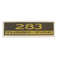 Small Block Valve Cover Decal, 283 Turbo-Fire