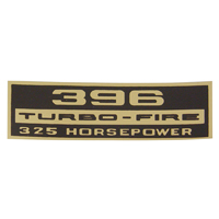 Valve Cover Decal, 396 Turbo-Fire 325 HP