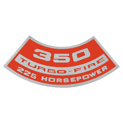 350 Engine Compartment Decals Turbo- Fire 225 HP