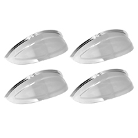 60-61 Chevrolet, 60-72 GMC Dual Headlight Visor Set, Chrome 5