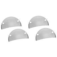 58-72 Chevrolet Full Size Passenger Car Chrome Dual Headlight Covers, Smooth Half Moons