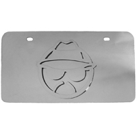 License Plate, Face, Stainless Steel