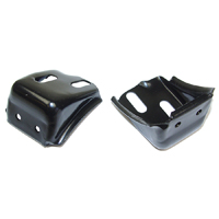 62-66 Hood Bumper Pad Brackets/ Stands, Rear Of Hood, Pr.