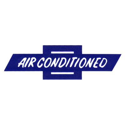 62-65 Air Conditioned Window Decal