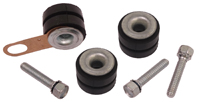 64-74 Chevelle / El Camino Windshield Wiper Motor Grommets & Bolts, 6 Piece Kit