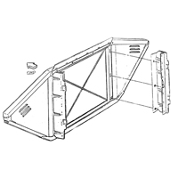 63-66 Lower Radiator Support Baffle, LH or RH
