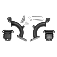 63-67 V8 Conversion Motor Mount Kit, Black