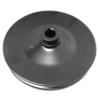 63-72 Small Block Power Steering Pump Pulley, Single Groove, Black