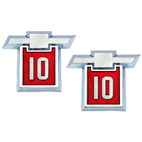 64 Chevrolet Front Fender Emblems, Bowite Logo w/ 