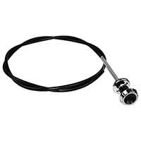 64-66 Chevrolet /GMC Truck Choke Cable, Black and Stainless Knob, 51