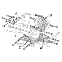 67-68 Camaro A/C Bracket Kit, Small Block