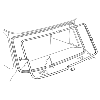 64-66 Chevrolet/GMC Truck Winshield Molding Set, Stainless Steel