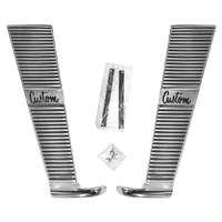 64-66 Deluxe Cab Moldings, Aluminum, LH & RH, Pair