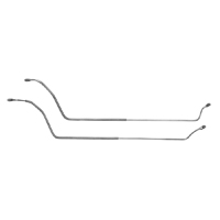 67-70 1/2 Ton 2WD Rear Axle Brake Lines, Original Material, w/ Coil Springs