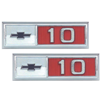 65 Front Fender Emblems, Bowtie Logo w/ 