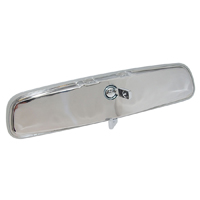 66-71 Interior Rear View Mirror, Day/ Night, Stainless Steel