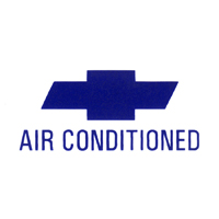 66-67 Air Conditioned Window Decal