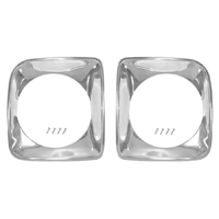 67-68 Chevrolet Headlight Bezel, Polished Aluminum