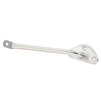 67-72 Exterior Mirror Bracket, Polished Stainless Steel, LH