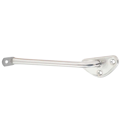 67-72 Exterior Mirror Bracket, Polished Stainless Steel, RH