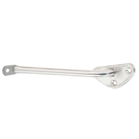 67-72 Exterior Mirror Bracket, Polished Stainless Steel, RH