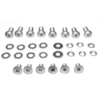 67-72 Door Latch & Striker Screw Kit, Stainless Steel