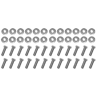 67-72 Door Hinge Bolt Kit, Stainless Steel