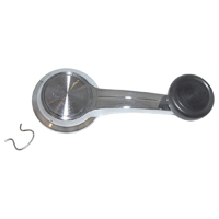67 Interior Window Crank Handle w/ Black Knob