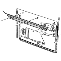 67-71 Door Panel Upper Trim Moldings, Chrome - PR