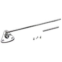 67-72 Sunvisor Bracket, Chrome, LH or RH