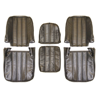 67-68 Bucket Seat Cover Kit, Madrid Grain Vinyl, Black