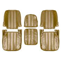 67-68 Bucket Seat Cover Kit, Madrid Grain Vinyl, Saddle