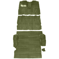 67-72 Suburban Carpet Kit, 80/20 Loop, 2WD Column Shift Low Hump, Green