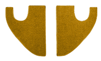 67-72 Kick Panel Carpet Kit, 80/20 Loop, Saddle