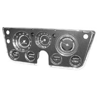 67-68 Complete Dash Cluster Kit, Stock 5000 RPM Tachometer, w/o Vacuum Gauge