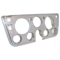 67-68 Dash Bezel, w/ Gauges, Chrome