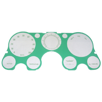 67-72 Instrument Cluster Lens, w/ Gauges & w/o Tachometer, Plastic