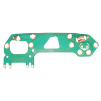 67-72 Instrument Cluster Printed Circuit, w/ Gauges & Tachometer