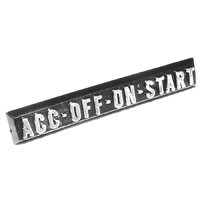 67-72 Ignition Indicator Plate