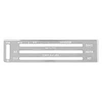 67-72 A/C Control Panel Lens, Replacement