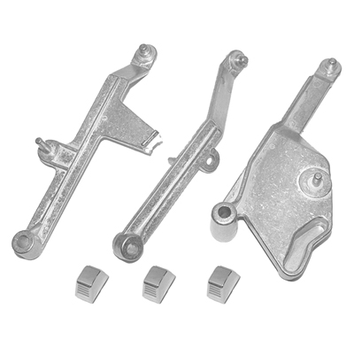 65-66 Chevrolet Heater & A/C Control Levers with Knobs, Set