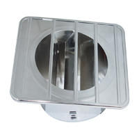 67-72 Defroster Vent, Chrome, LH