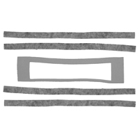 67-72 A/C Center Dash Vent Gasket & Ball Felts