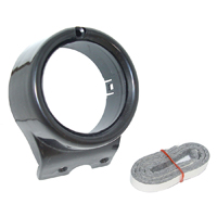 67-72 AC Vent Ball Housing w/ Felts, Black, LH