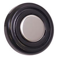 67-72 Windshield Wiper Control Knob, Black & Stainless