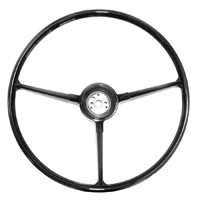 67-68 Steering Wheel, Standard, Black