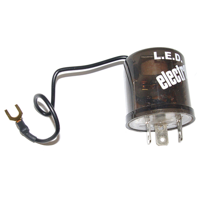 58-72 Chevrolet Car 3-Prong Turn Signal Flasher, Use w/LED Parking & Tail Lights