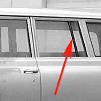 67-72 Rear Side Door Staionary Window Seals, LH & RH